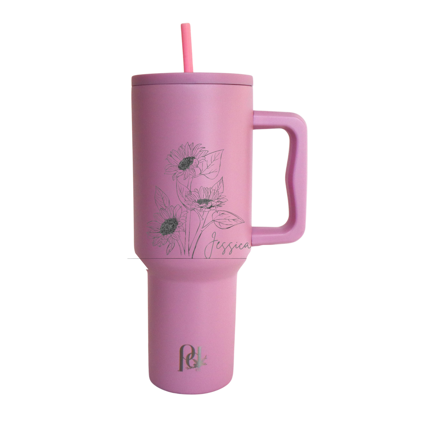 Personalized Sunflower Fall 40 oz Thirst Quencher
