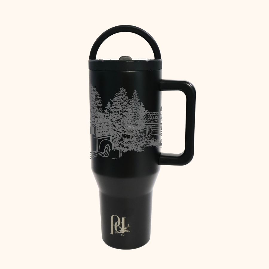 Homestead Holiday 40 oz Leakproof Christmas Tumbler | Dual-Handle Hydra Hauler | Limited-Edition Holiday Drinkware