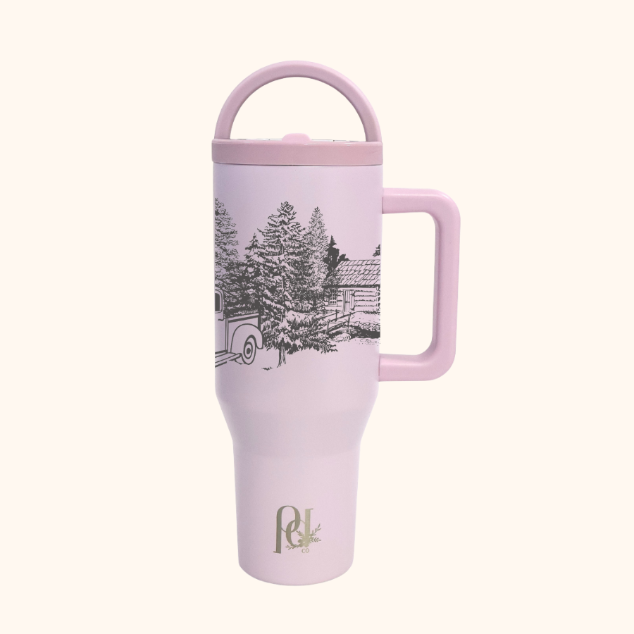 Homestead Holiday 40 oz Leakproof Christmas Tumbler | Dual-Handle Hydra Hauler | Limited-Edition Holiday Drinkware