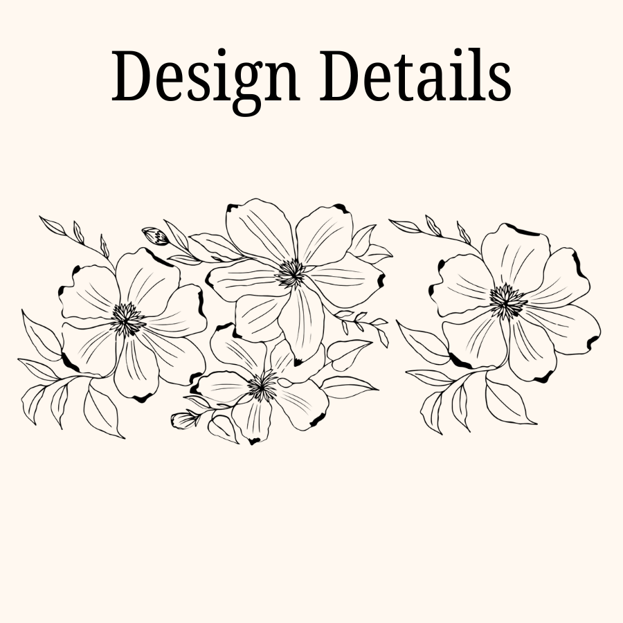 Dogwood Floral Hydra Hauler – 40 oz Leakproof Stainless Steel Tumbler with Dual Handles & Flip Straw | Laser Engraved Florals
