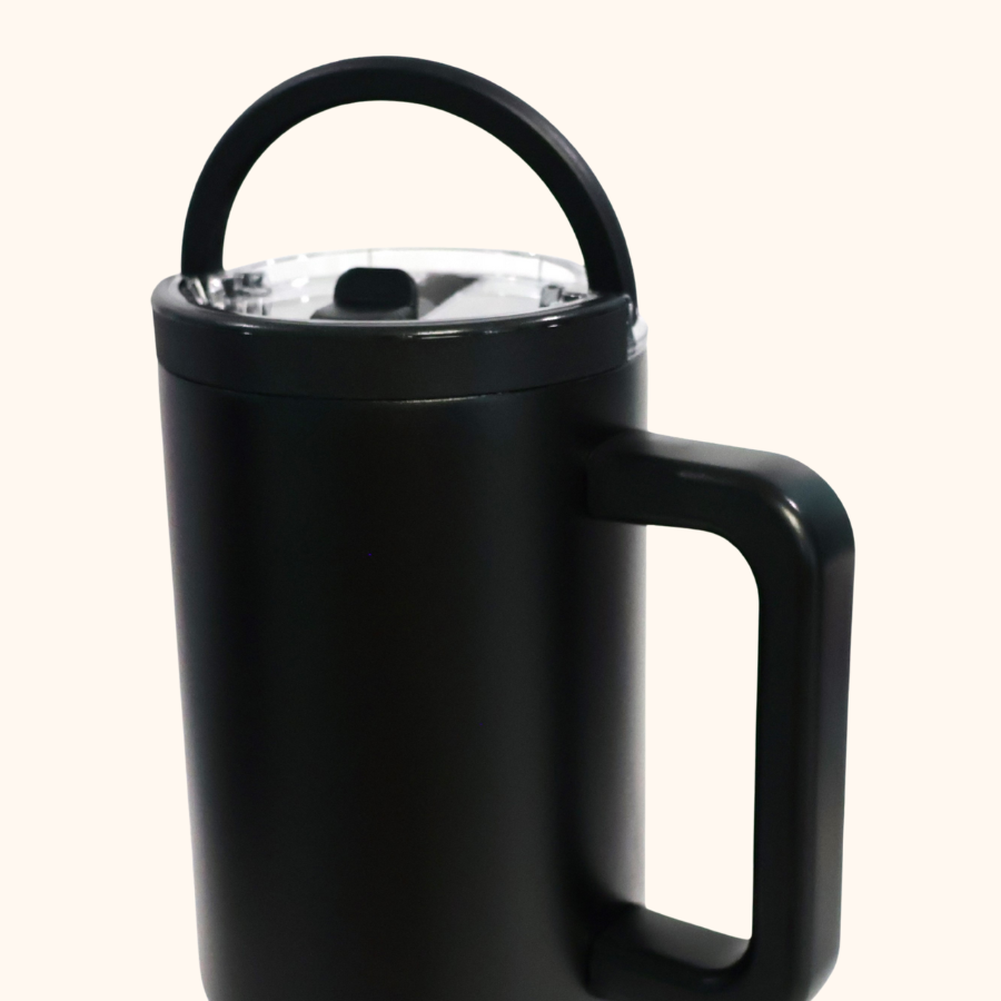 Floral Fields Hydra Hauler – 40 oz Leakproof Stainless Steel Tumbler with Dual Handles & Flip Straw | Laser Engraved Florals tumbler