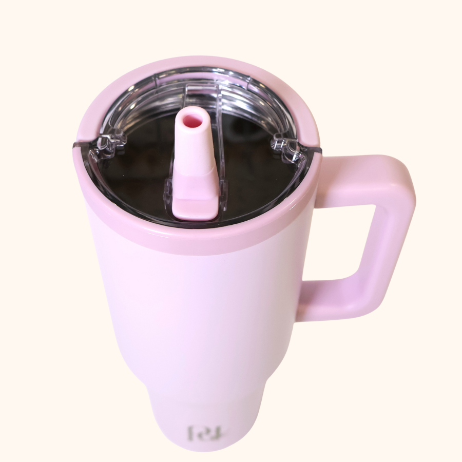 Personalized Floral Monogram Hydra Hauler – 40 oz Leakproof Stainless Steel Tumbler with Dual Handles & Flip Straw | Laser Engraved Florals (Copy)