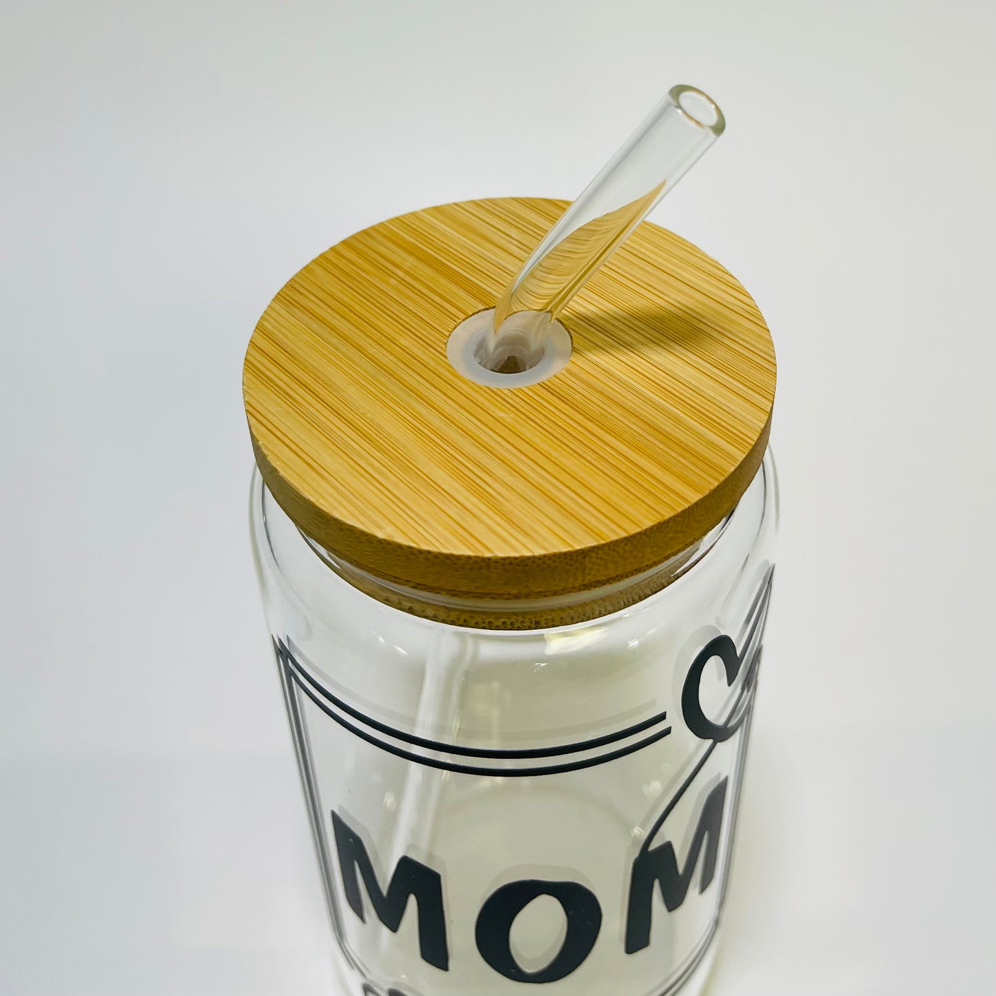 MOM 16 oz. Glass Tumbler, Mom Gift