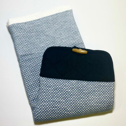 Navy/Black Hanging Kitchen Hand Towel