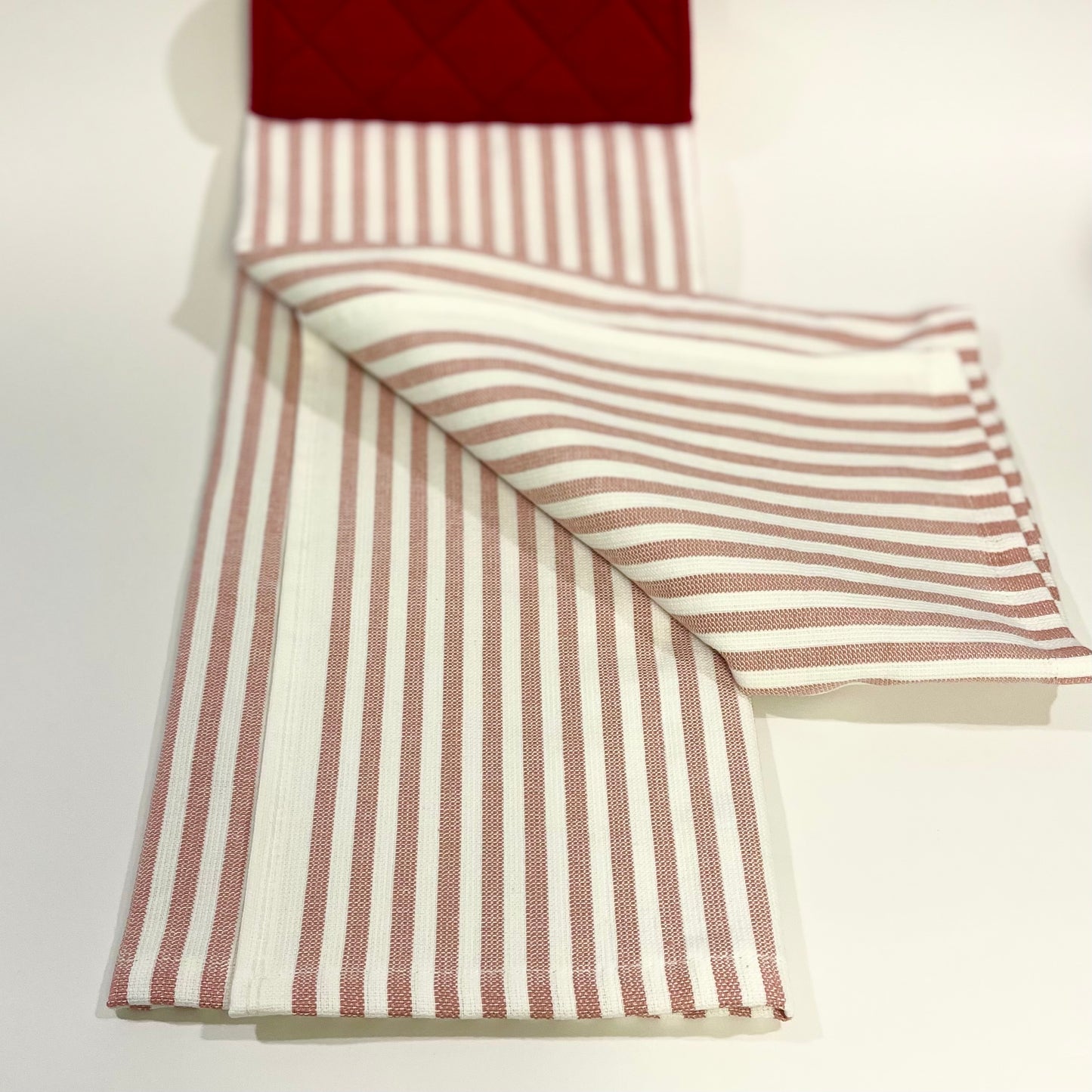 Red Striped Hanging Kitchen Hand Towel