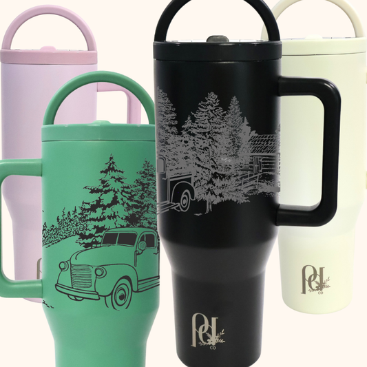 Homestead Holiday 40 oz Leakproof Christmas Tumbler | Dual-Handle Hydra Hauler | Limited-Edition Holiday Drinkware