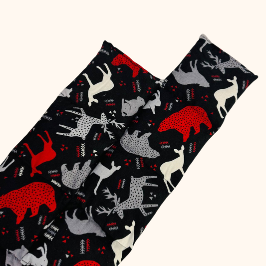 Woodland Calm SereniHeat Flannel Therapy Wraps – Microwavable & Freezable Hot/Cold Comfort Pads