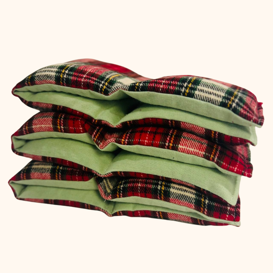 Holiday Hearth SereniHeat Flannel Therapy Wraps – Microwavable & Freezable Hot/Cold Comfort Pads