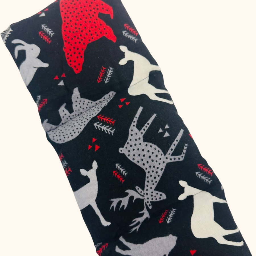 Woodland Calm SereniHeat Flannel Therapy Wraps – Microwavable & Freezable Hot/Cold Comfort Pads