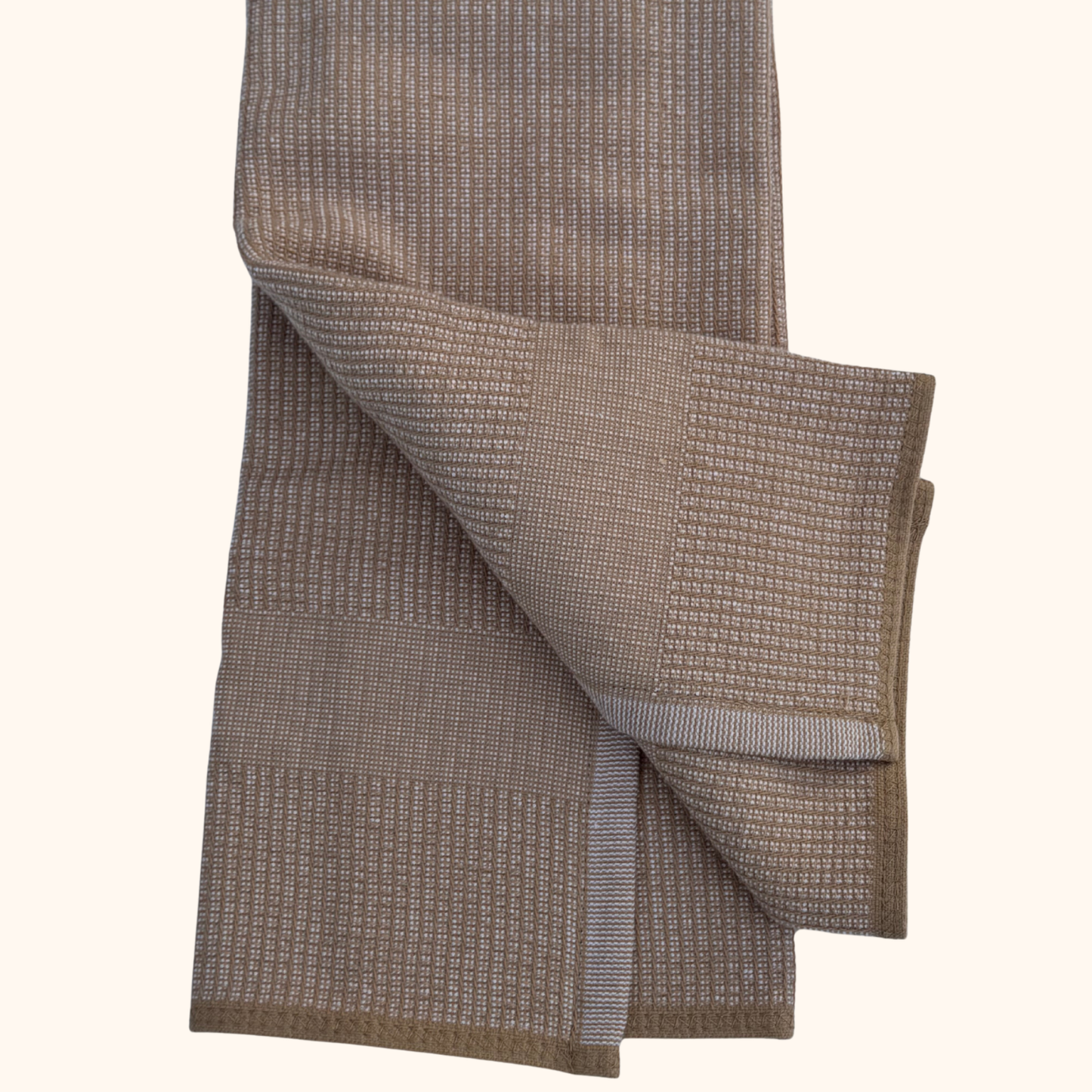 Hanging Kitchen Hand Towel with Button – Brown and Spring Floral – Absorbent Oven Door Towel