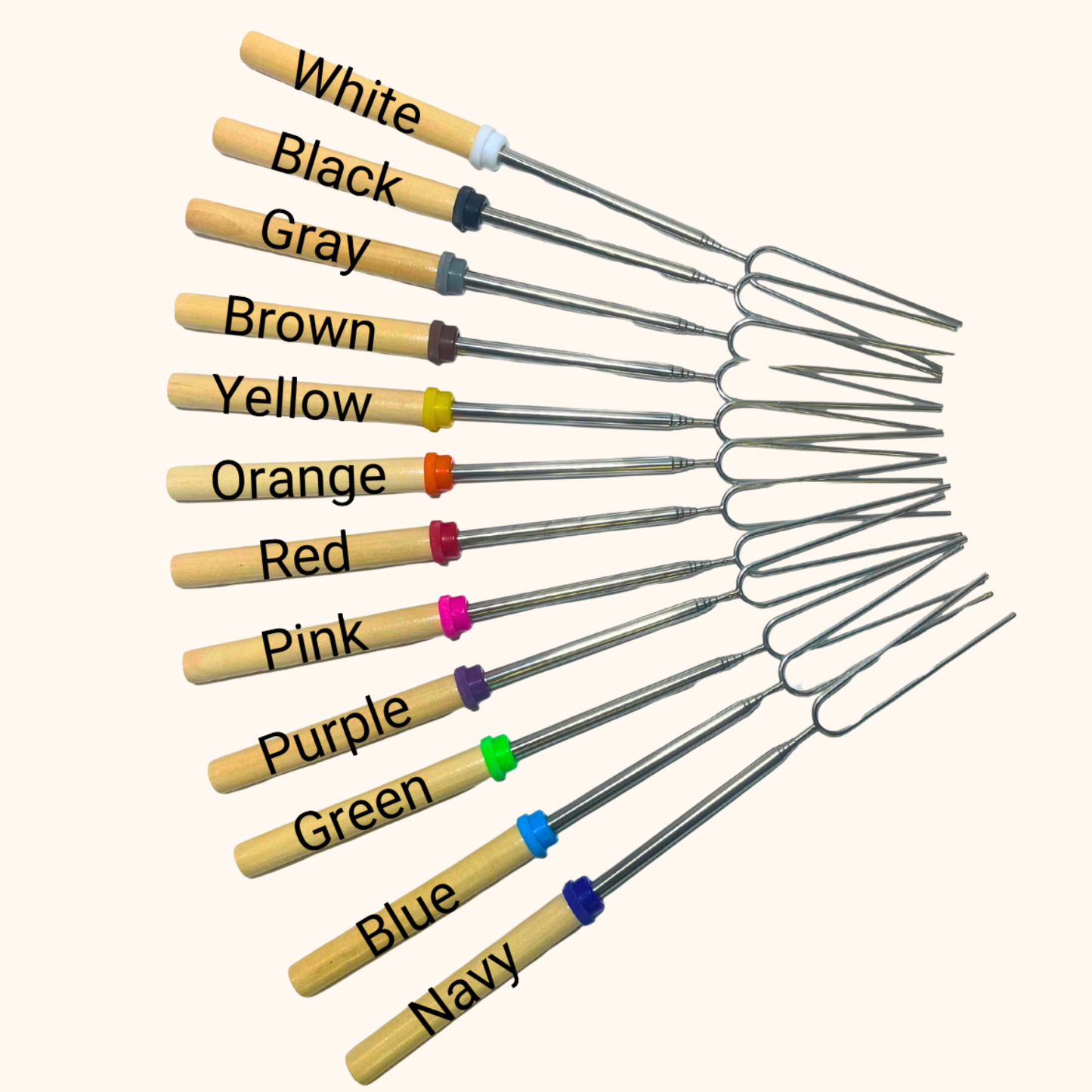 Personalized Roasting Sticks | Extendable Marshmallow Stick |