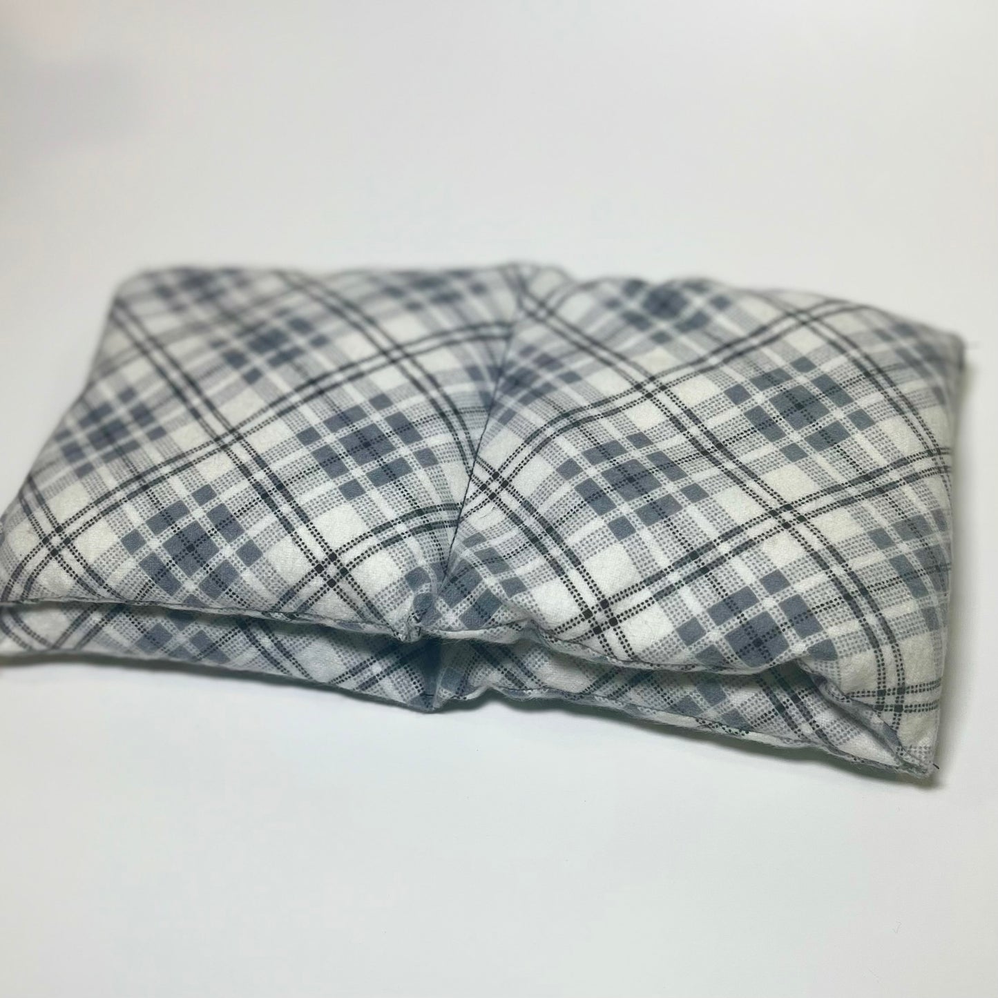 Gray/Black Plaid Rice Warmer Pack