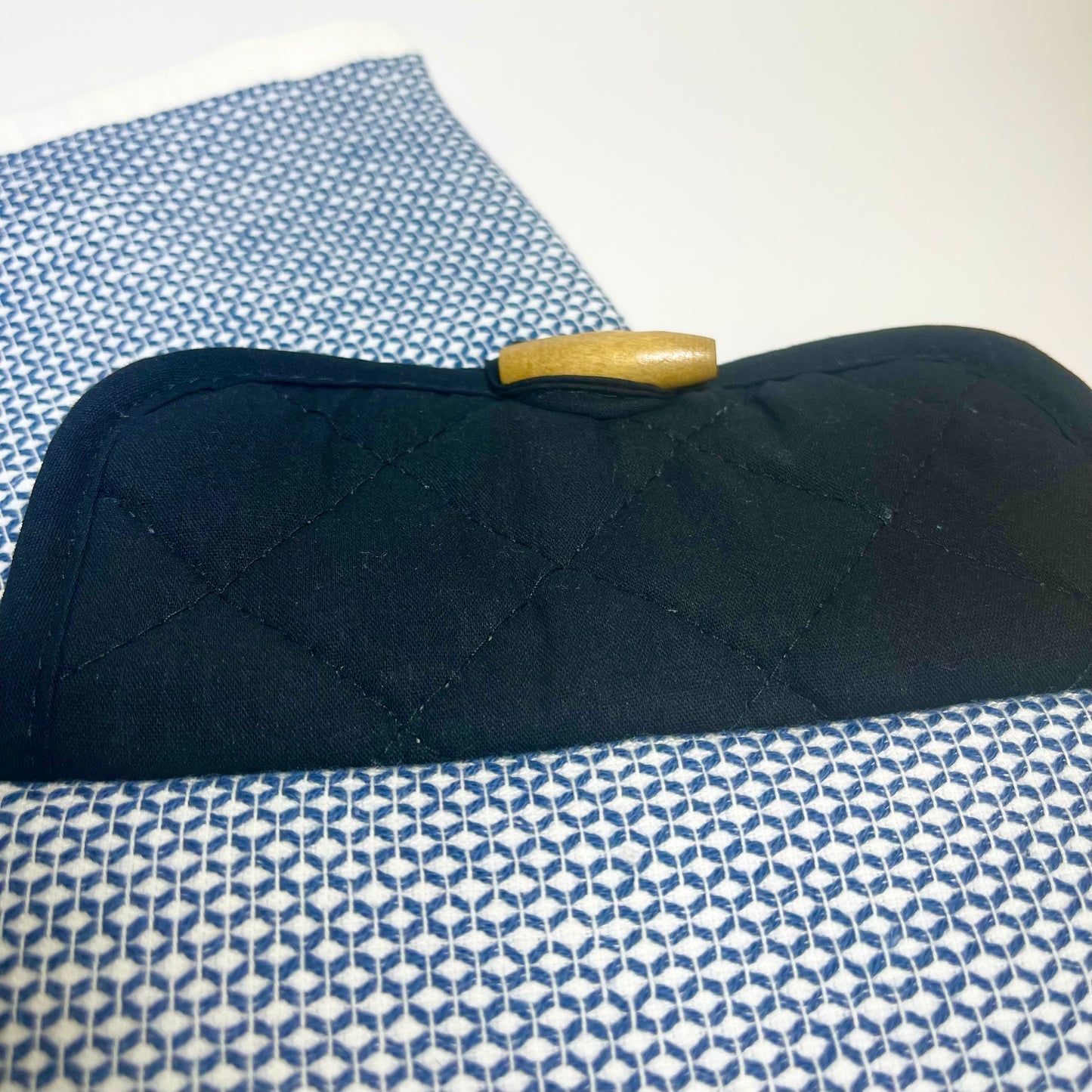 Navy/Black Hanging Kitchen Hand Towel