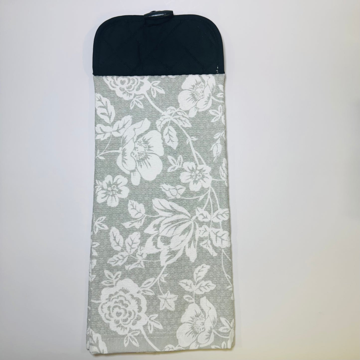 Garden Escape Hanging Kitchen Hand Towel, Aqua Kitchen Towel
