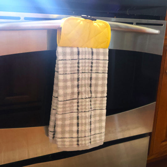 Signature Stay Towel | Golden Meadow Stay Put Hanging Kitchen Hand Towel