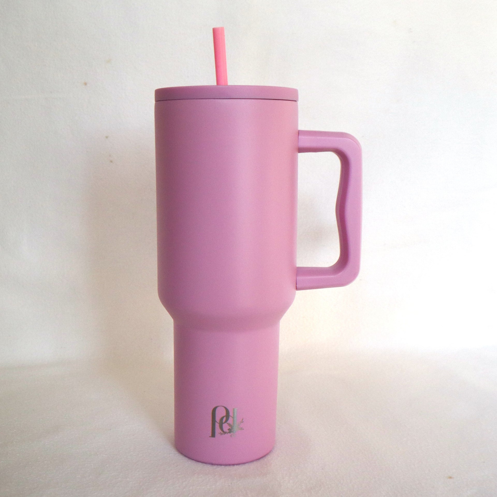 Pink Alma Tumbler With Pink Straw-24 Oz - Personalization Available